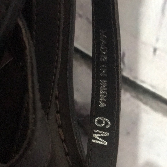 J Jill Leather Flip Flop Brown Size 6 - Picture 9 of 9